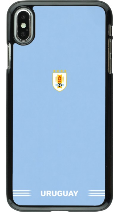 Coque iPhone Xs Max - Maillot de football Uruguay 2026 personnalisable