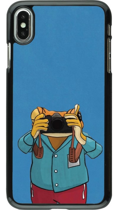 Coque iPhone Xs Max - Frog with camera DTMF