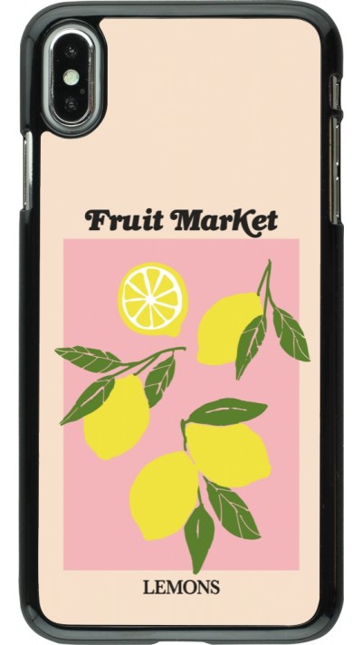 Coque iPhone Xs Max - Fruit market lemons 2026