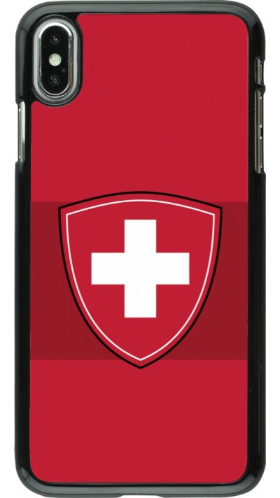 Coque iPhone Xs Max - Hockey World Championship Ecusson Suisse