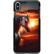 iPhone Xs Max Case Hülle - Majestätischer Sonnenuntergang Pferd