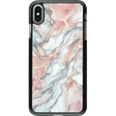 iPhone Xs Max Case Hülle - Rosa Leuchtender Marmor