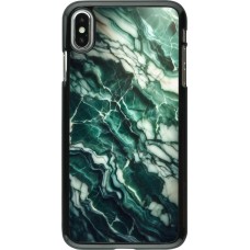 iPhone Xs Max Case Hülle - Majestätischer grüner Marmor