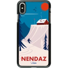 iPhone Xs Max Case Hülle - Nendaz Cabane Ski