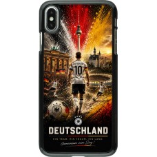 Coque iPhone Xs Max - Football Allemagne splash 2026