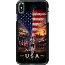 Coque iPhone Xs Max - Football États-Unis splash 2026