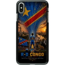 Coque iPhone Xs Max - Football République démocratique du Congo splash 2026