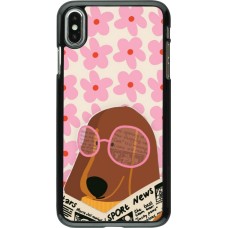 Coque iPhone Xs Max - Dog with newspaper 2026