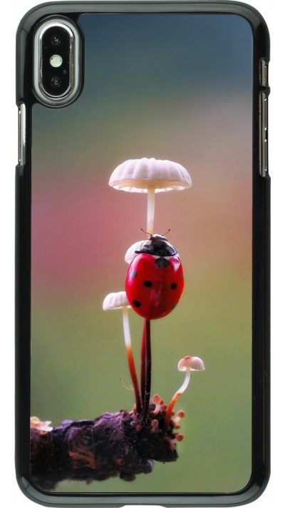 Coque iPhone Xs Max - Ladybird on a mushroom 2026
