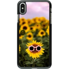 Coque iPhone Xs Max - Sunflower with glasses 2026