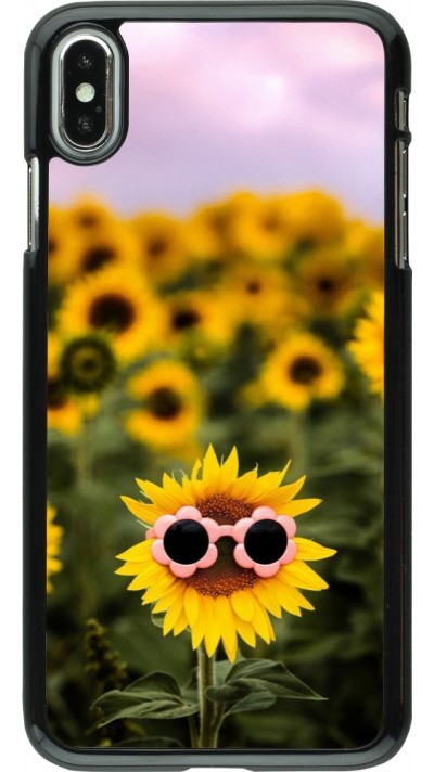 Coque iPhone Xs Max - Sunflower with glasses 2026