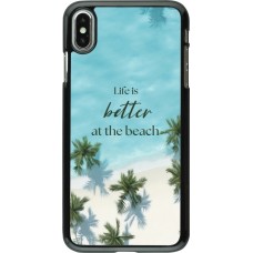 Coque iPhone Xs Max - Summer 2025 Life is better at the beach