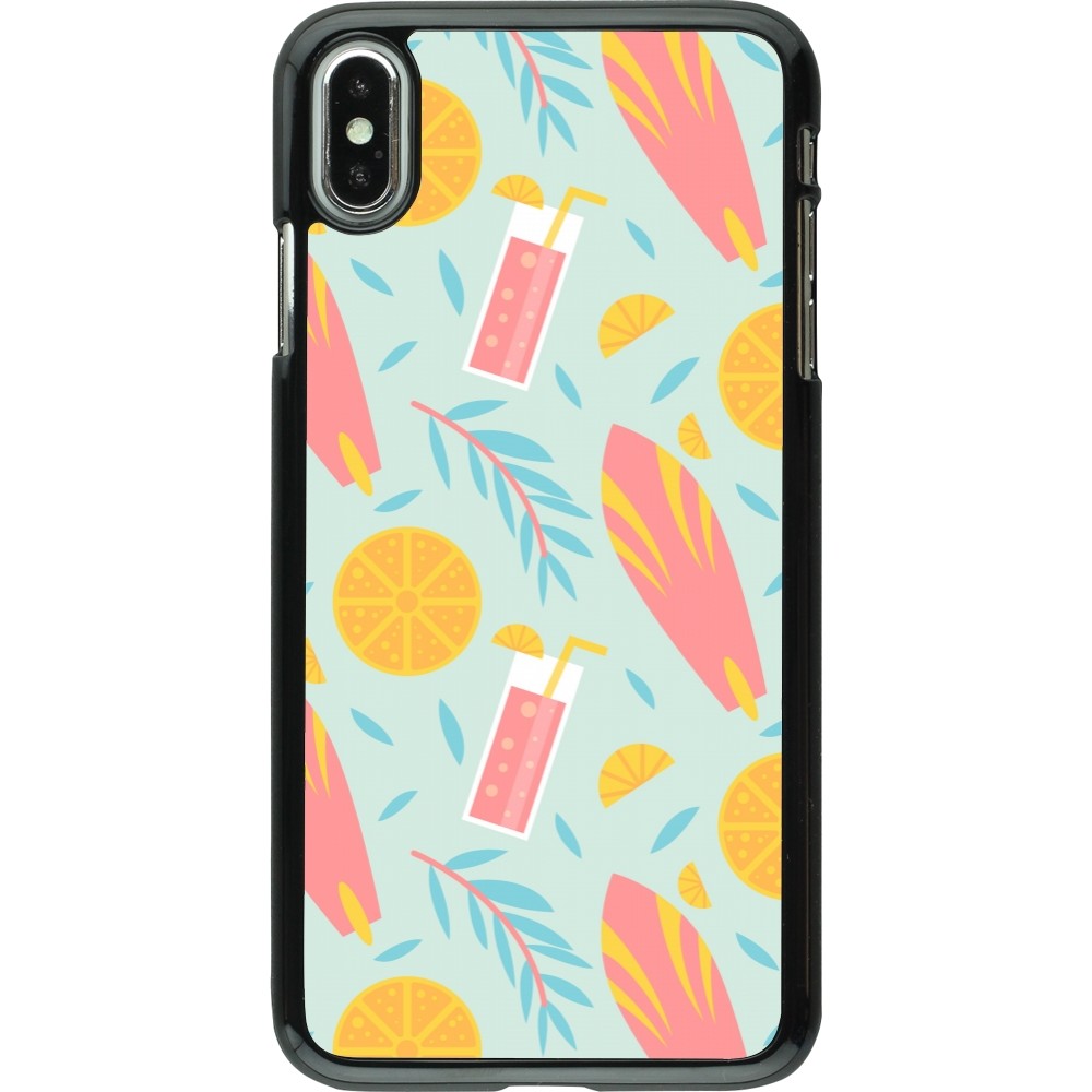 Coque iPhone Xs Max - Summer 2025 Pattern citron