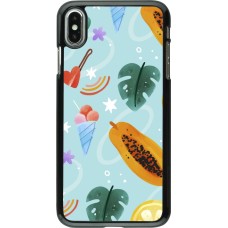 Coque iPhone Xs Max - Summer 2025 Pattern papaya