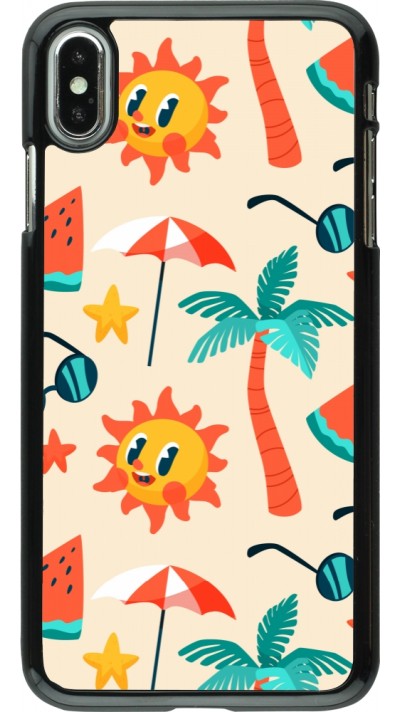 Coque iPhone Xs Max - Summer 2025 Pattern soleil