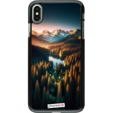 iPhone Xs Max Case Hülle - Sonnenuntergang Waldsee