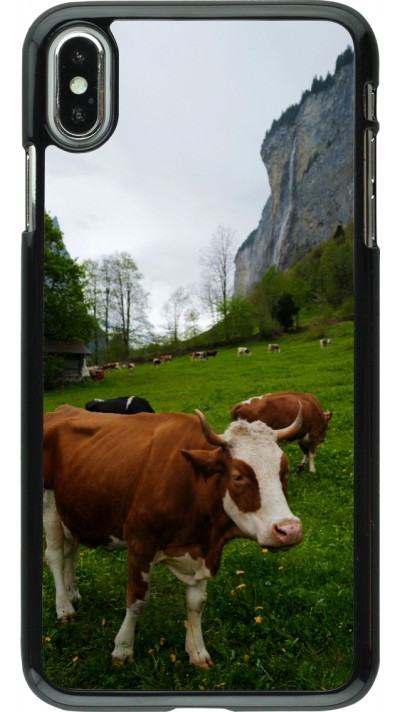 Coque iPhone Xs Max - Fête Nationale Suisse Vaches