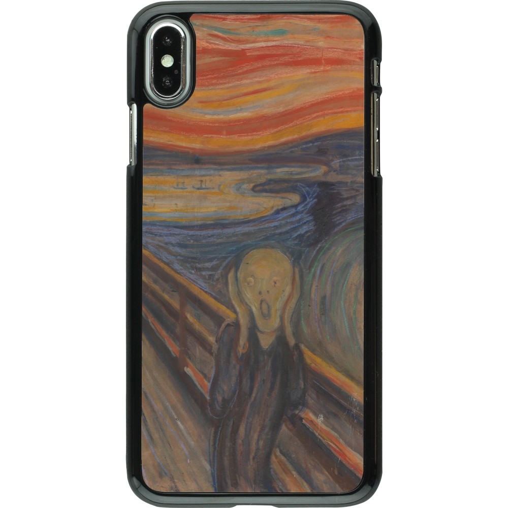 Coque iPhone Xs Max - Tableau art - Le Cri - Edvard Munch
