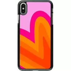 iPhone Xs Max Case Hülle - Valentine 2024 heart gradient