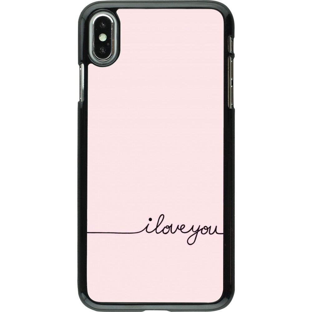 iPhone Xs Max Case Hülle - Valentine 2023 i love you writing