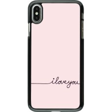 iPhone Xs Max Case Hülle - Valentine 2023 i love you writing