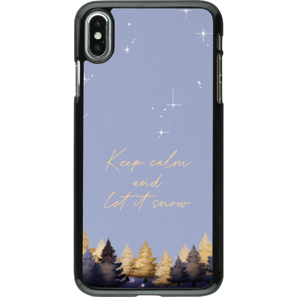 Coque iPhone Xs Max - Winter 25 Winter illustration of trees