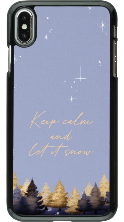 Coque iPhone Xs Max - Winter 25 Winter illustration of trees