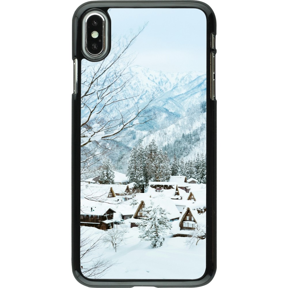 Coque iPhone Xs Max - Winter 25 Winter snowy landscape