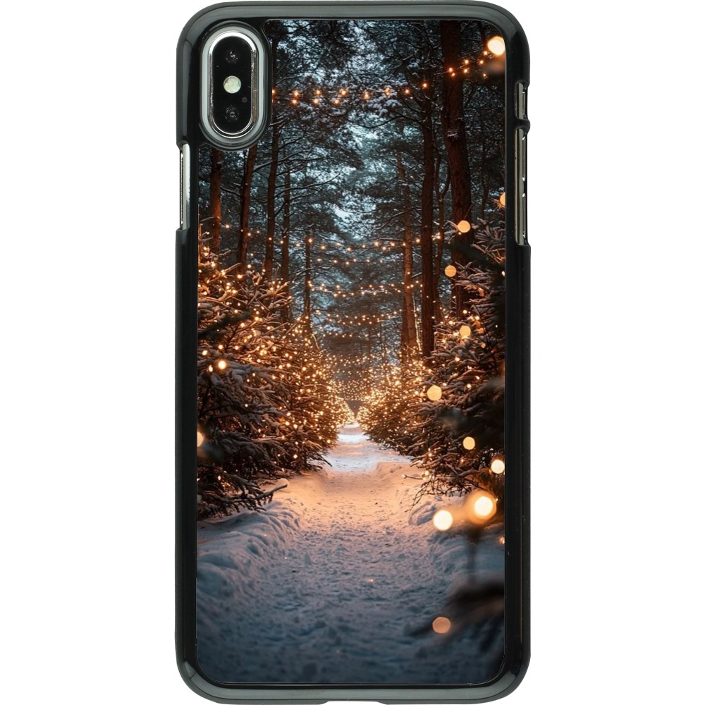 Coque iPhone Xs Max - Winter 25 Winter snowy road