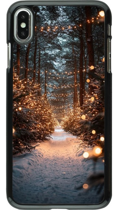 Coque iPhone Xs Max - Winter 25 Winter snowy road
