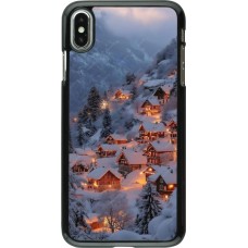 Coque iPhone Xs Max - Winter 25 Winter snowy village