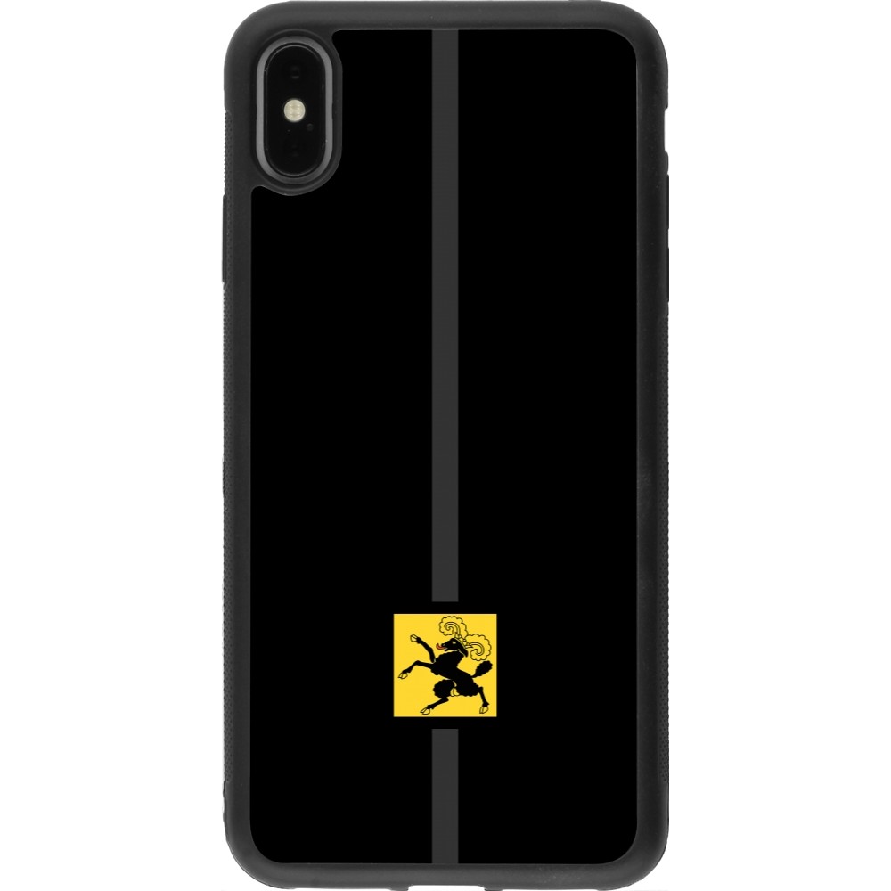 iPhone Xs Max Case Hülle - Silikon schwarz Kanton SH schwarz