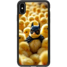 iPhone Xs Max Case Hülle - Silikon schwarz Easter 2026 Chicken Batman