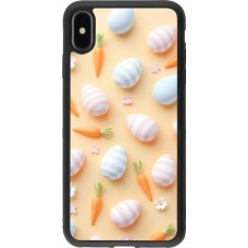iPhone Xs Max Case Hülle - Silikon schwarz Easter 2026 Pattern Easter