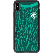 iPhone Xs Max Case Hülle - Silikon schwarz Saudi-Arabien 2022 personalisierbares Fussballtrikot