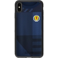 iPhone Xs Max Case Hülle - Silikon schwarz Schottland personalisierbares Fussballtrikot