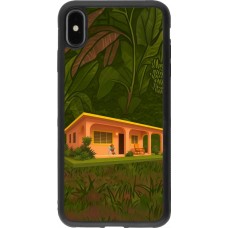 Coque iPhone Xs Max - Silicone rigide noir Benitos house DTMF