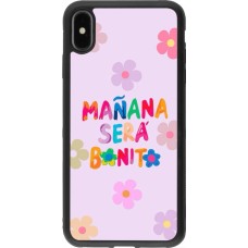 Coque iPhone Xs Max - Silicone rigide noir Karol G Manana sera bonito