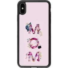 iPhone Xs Max Case Hülle - Silikon schwarz Mom 2024 girly mom