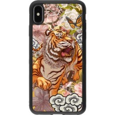 iPhone Xs Max Case Hülle - Silikon schwarz Spring 23 japanese tiger
