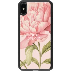 Coque iPhone Xs Max - Silicone rigide noir Just Bloom 2026
