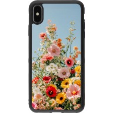 Coque iPhone Xs Max - Silicone rigide noir Spring flowers Spring 2026