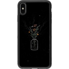 Coque iPhone Xs Max - Silicone rigide noir Vase black