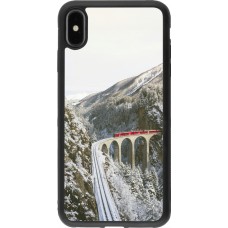 iPhone Xs Max Case Hülle - Silikon schwarz Winter 25 Winter polar express