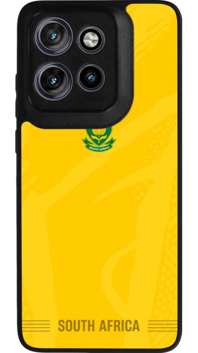 Coque Motorola Moto S50 - Silicone rigide noir Maillot de football Afrique du Sud 2026 personnalisable