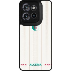 Coque Motorola Moto S50 - Silicone rigide noir Maillot de football Algérie 2026 personnalisable