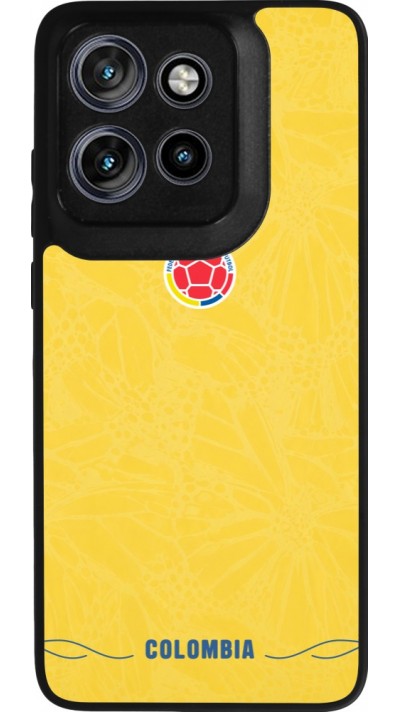 Motorola Moto S50 Case Hülle - Silikon schwarz Kolumbien 2026 personalisierbares Fussballtrikot