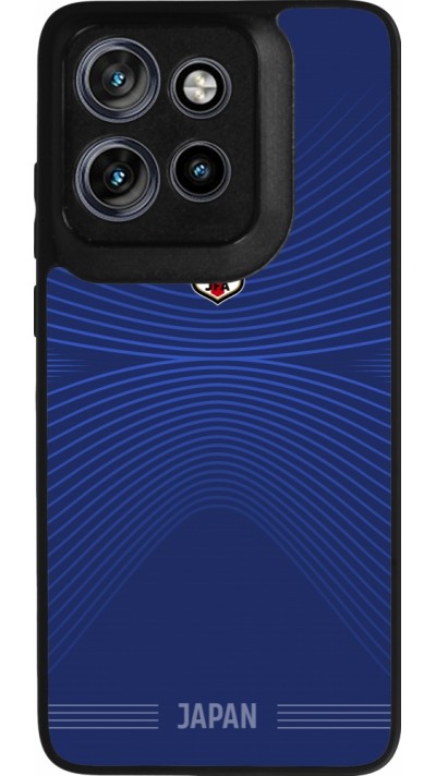 Coque Motorola Moto S50 - Silicone rigide noir Maillot de football Japon 2026 personnalisable