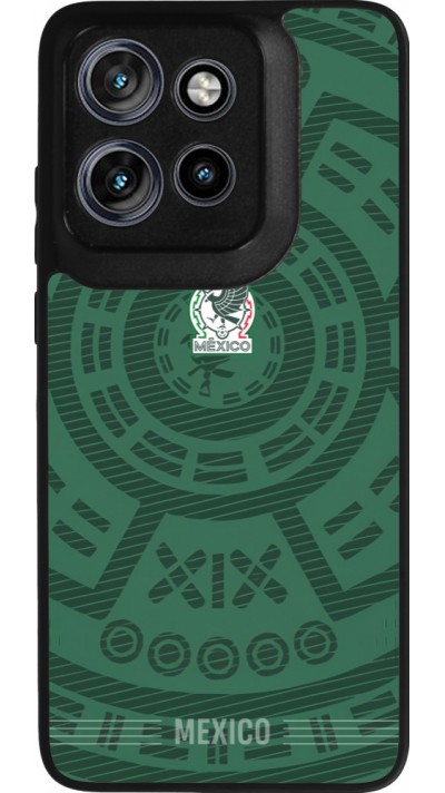 Coque Motorola Moto S50 - Silicone rigide noir Maillot de football Mexique 2026 personnalisable