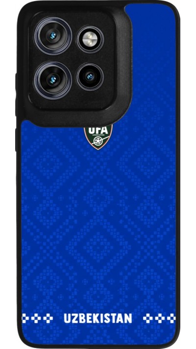 Motorola Moto S50 Case Hülle - Silikon schwarz Usbekistan 2026 personalisierbares Fussballtrikot